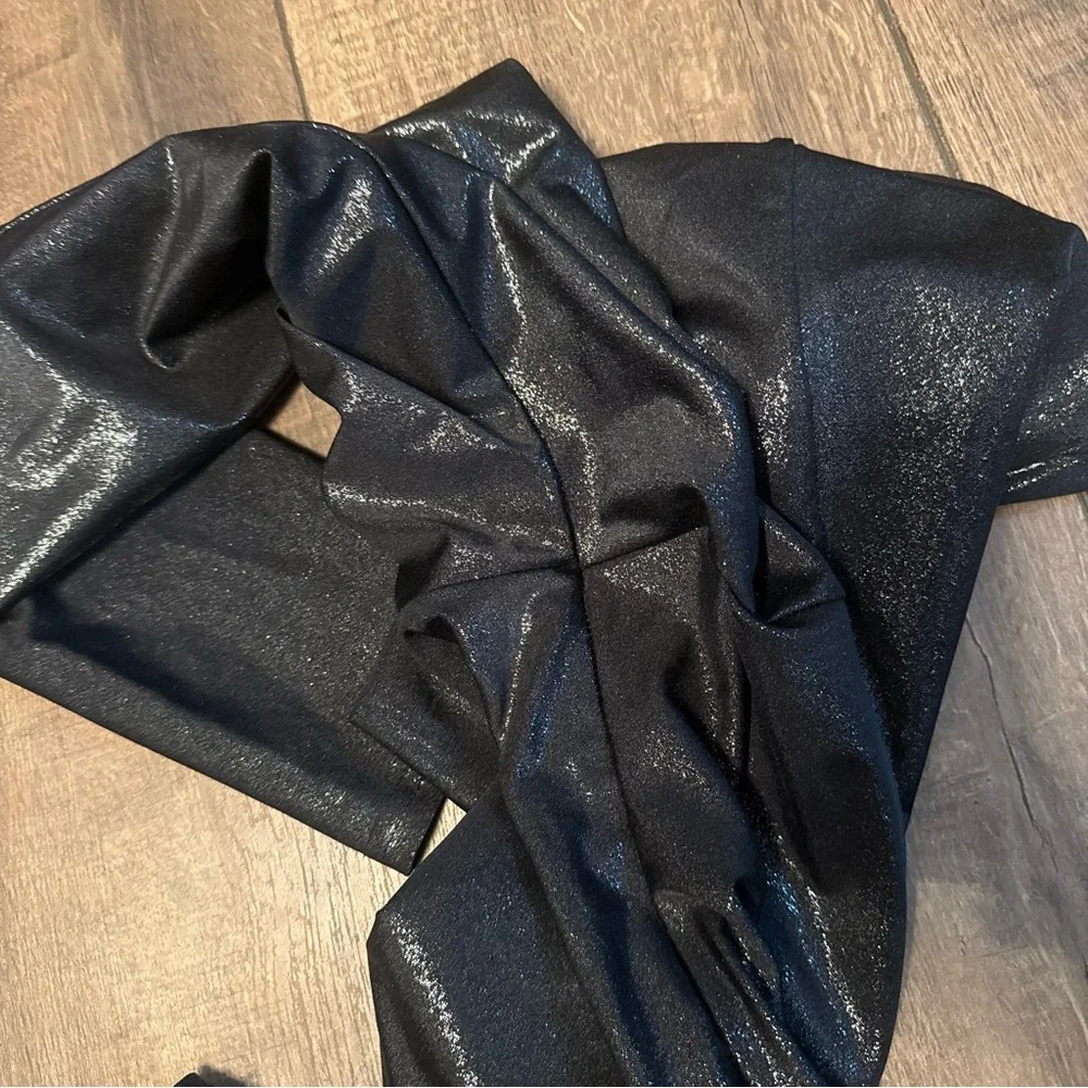 Emily Hsu Designs Shimmer Black Leggings - Picture 7 of 7